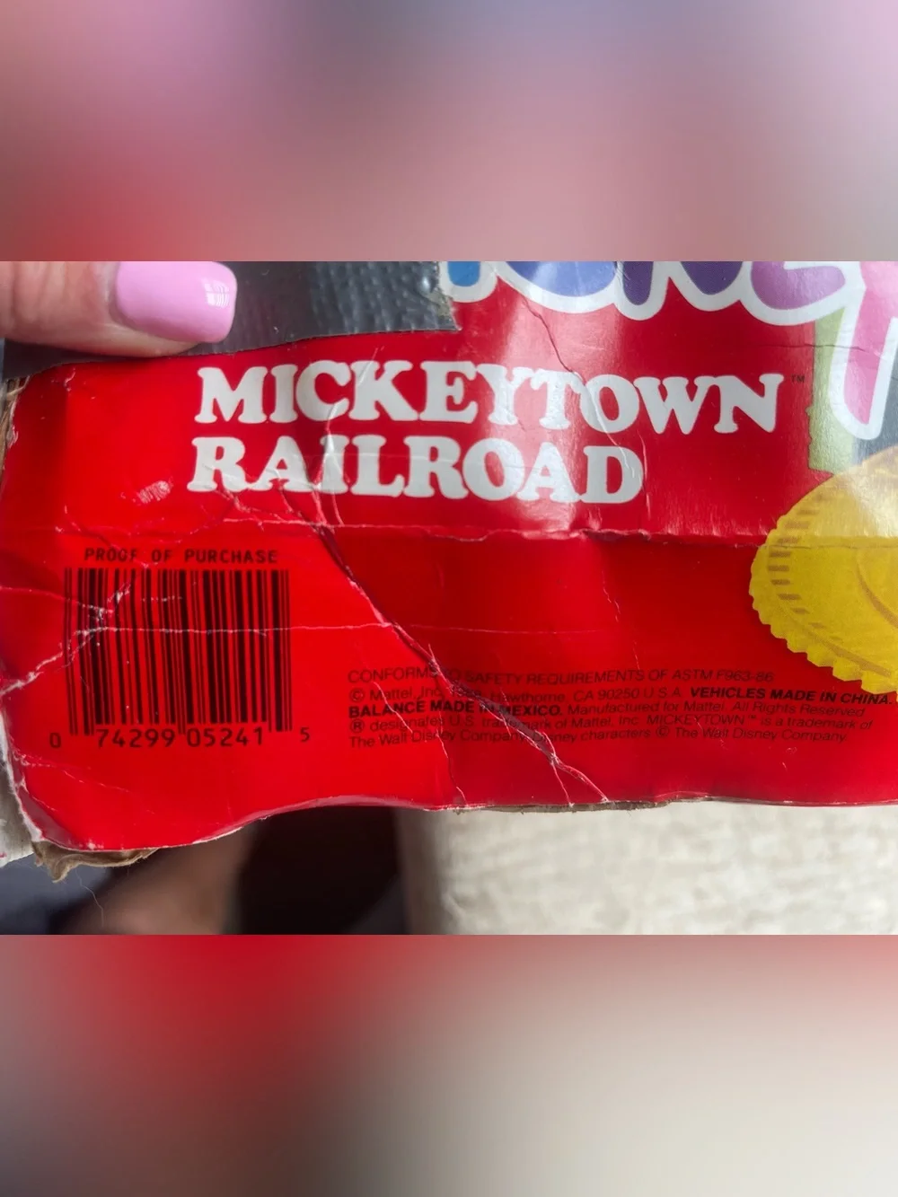 Vintage Mattel Disney Mickeytown Railroad